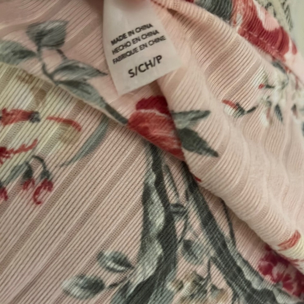 Flora Nikrooz light pink floral nightgown shortsleeve soft dress pajamas Small​ - Picture 9 of 10